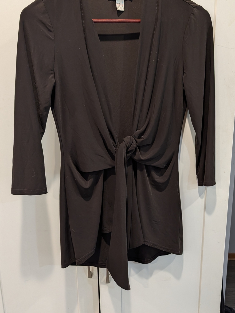 Joseph Ribkoff Black Top with Crew Neck